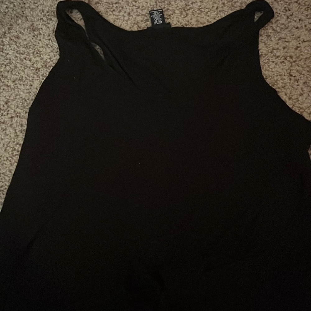 Black tank top
